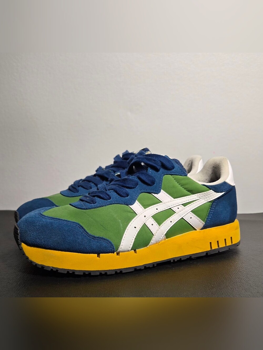 Rare Onitsuka Tiger X-CALIBER Spinach Green White 1183C044-300Men Size 9.5